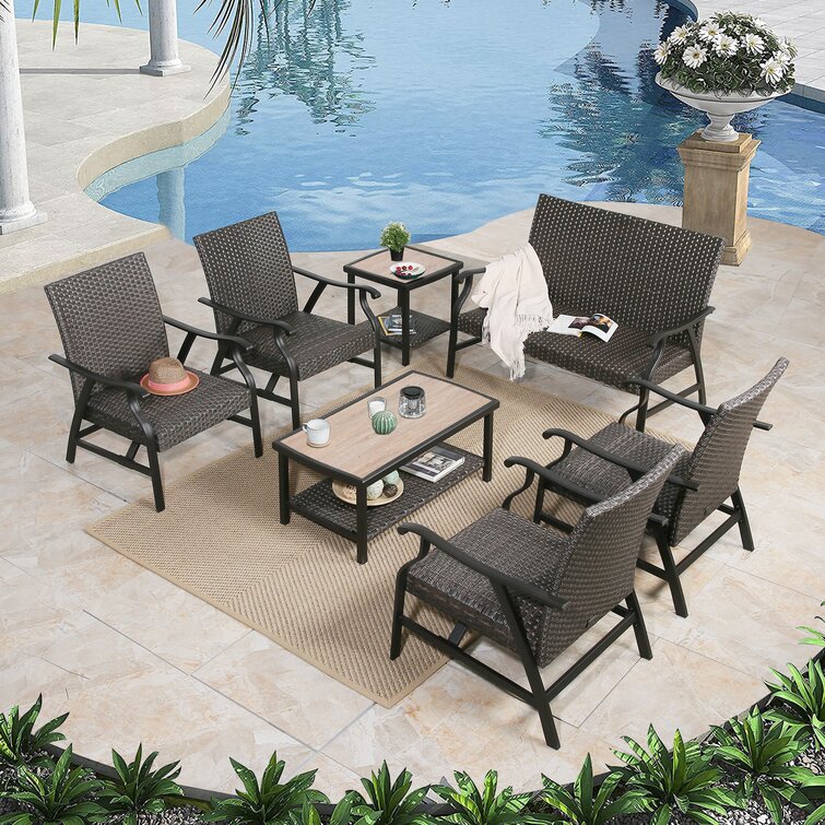 Patio furniture discount conversation sets clearance